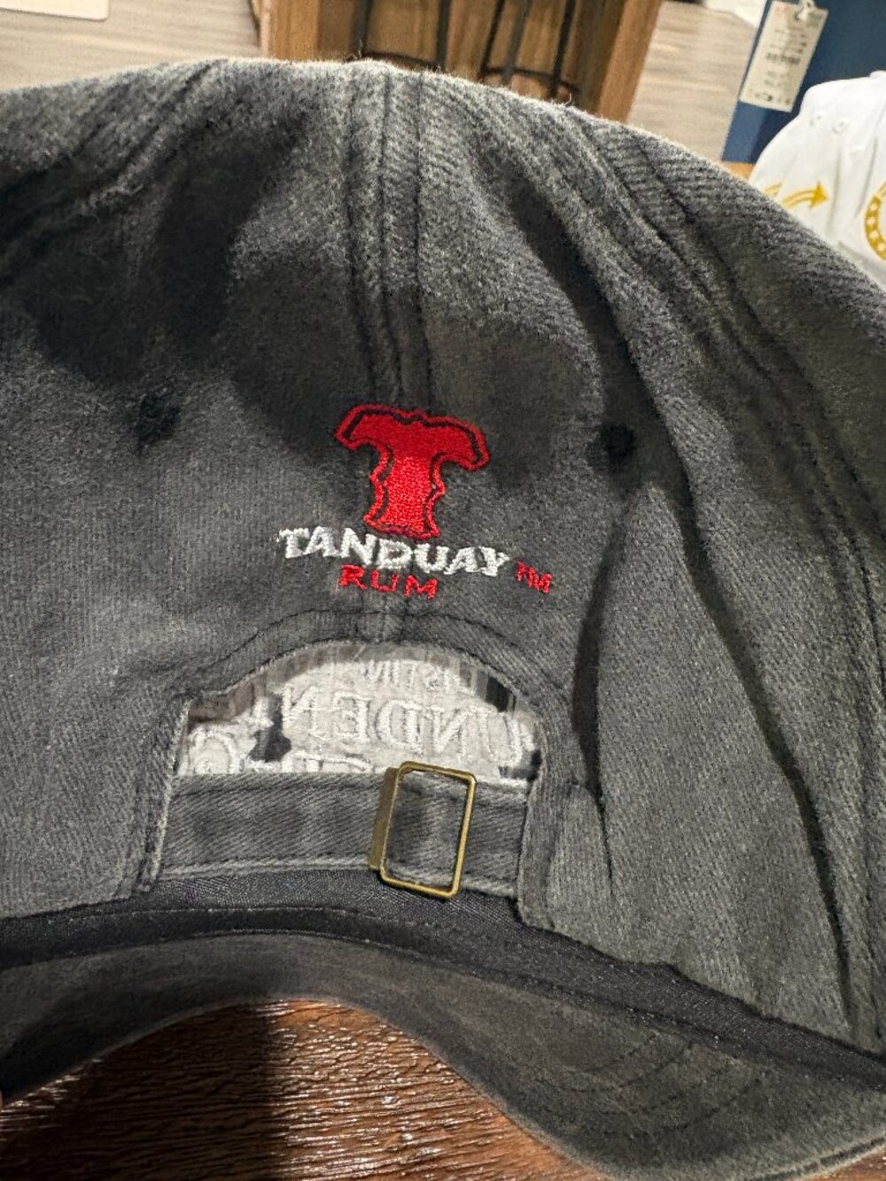 Tanduay Rum Filipino Undeniably World-Class Est 1854 Baseball Hat Cap Gray NEW - Picture 2 of 4